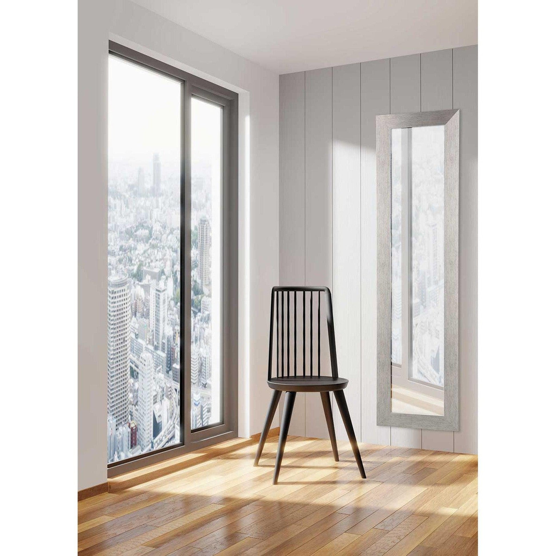 Brandtworks 32" x 32" Stainless Grain Wall Mirror