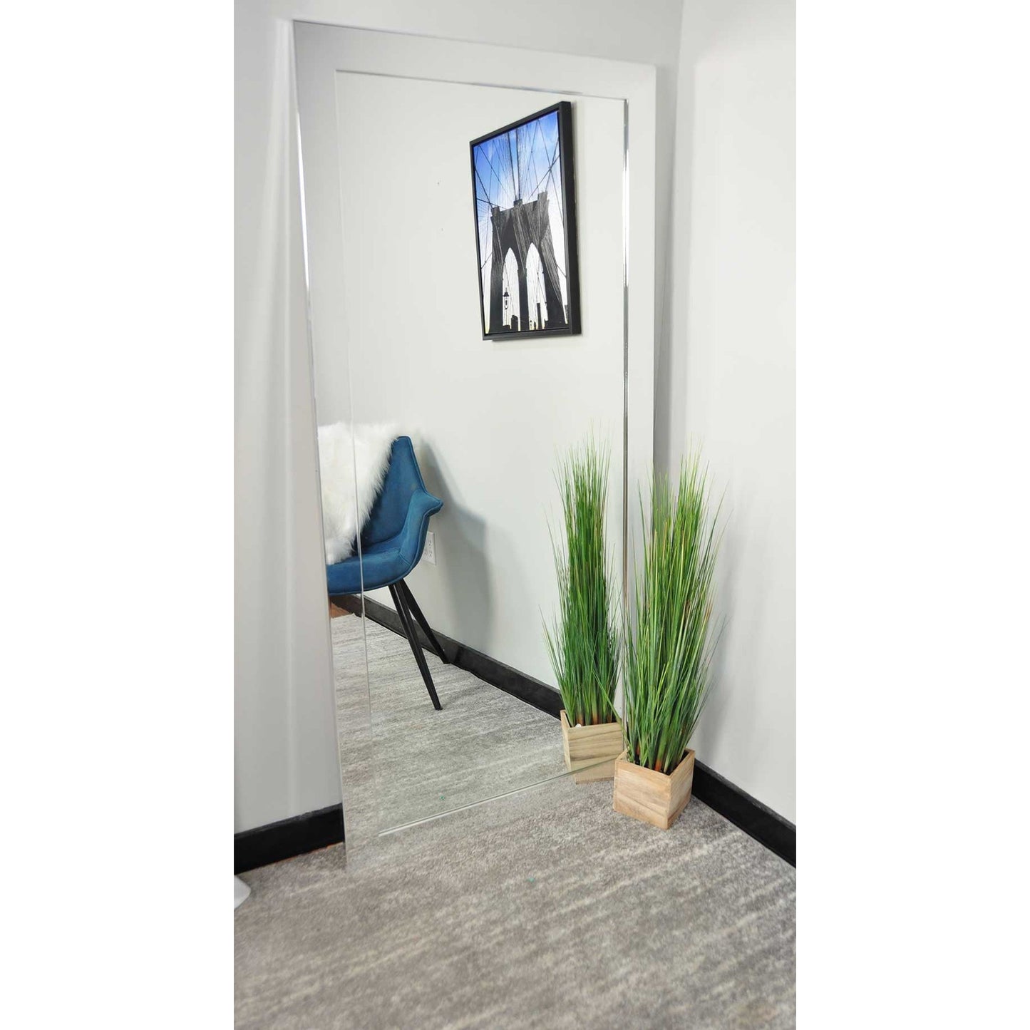 Brandtworks 32" x 38" Chrome Wall Mirror