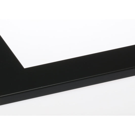 Brandtworks 32" x 50" Matte Black Wall Mirror