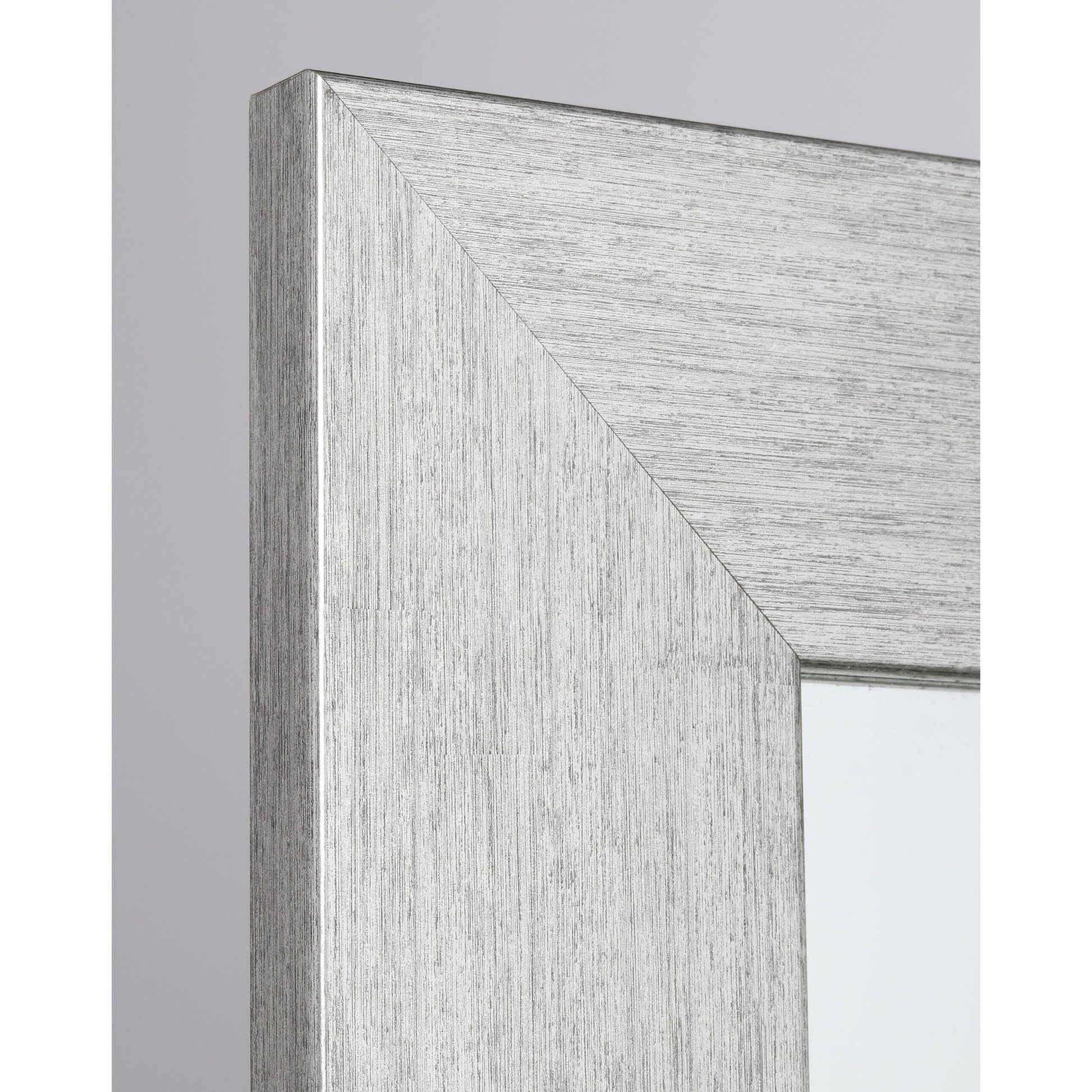 Brandtworks 32" x 50" Stainless Grain Wall Mirror