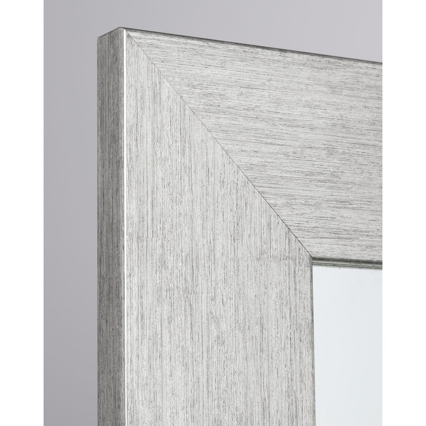 Brandtworks 32" x 66" Stainless Grain Wall Mirror