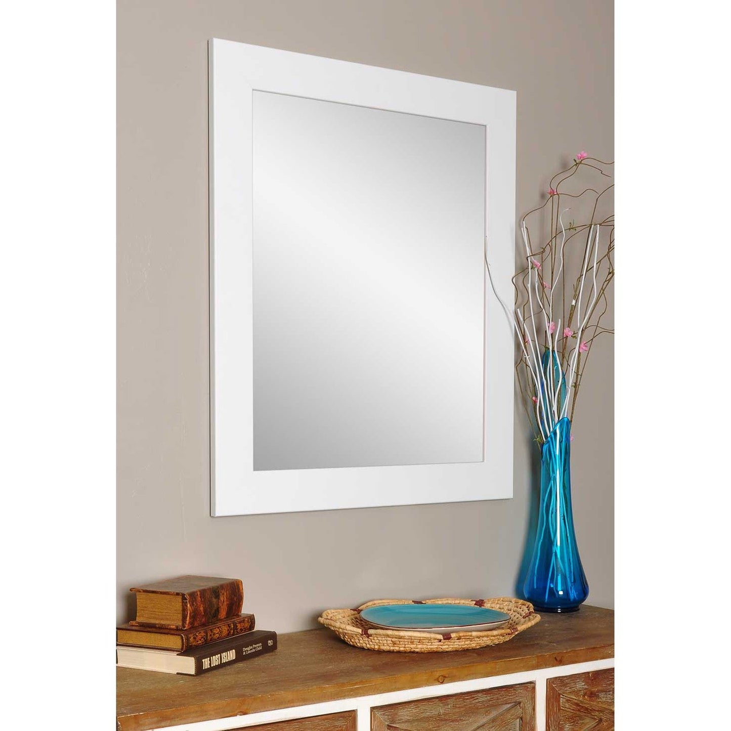 Brandtworks 32" x 71" Pure White Wall Mirror
