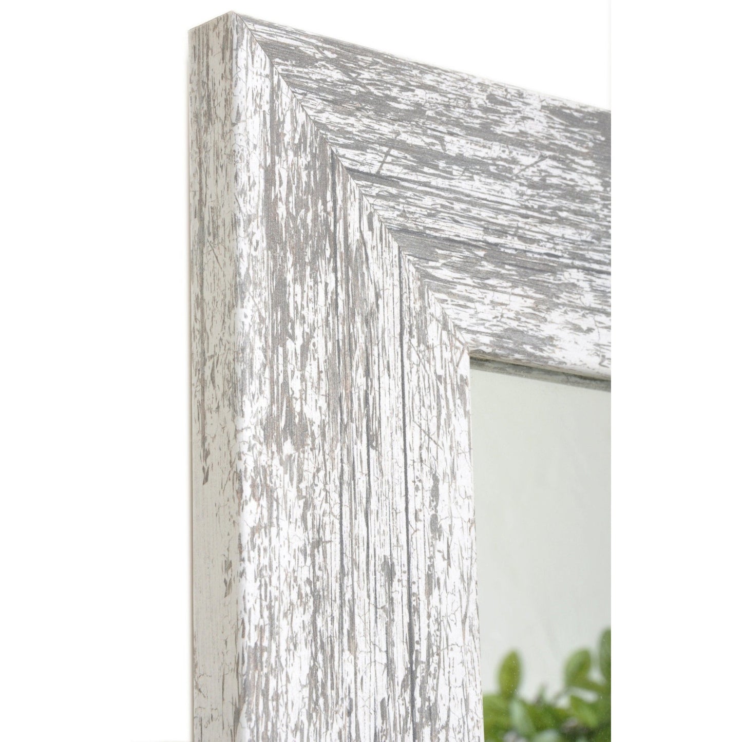 Brandtworks American Barn 22" x 71" Distressed White Wall Mirror