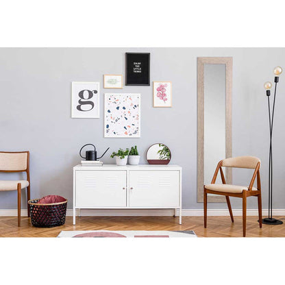 Brandtworks Classic Farmhouse 26" x 38" Pale Wall Mirror