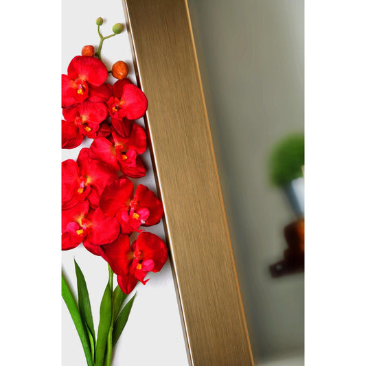 Brandtworks Contemporary 32" x 71" Champagne Wall Mirror