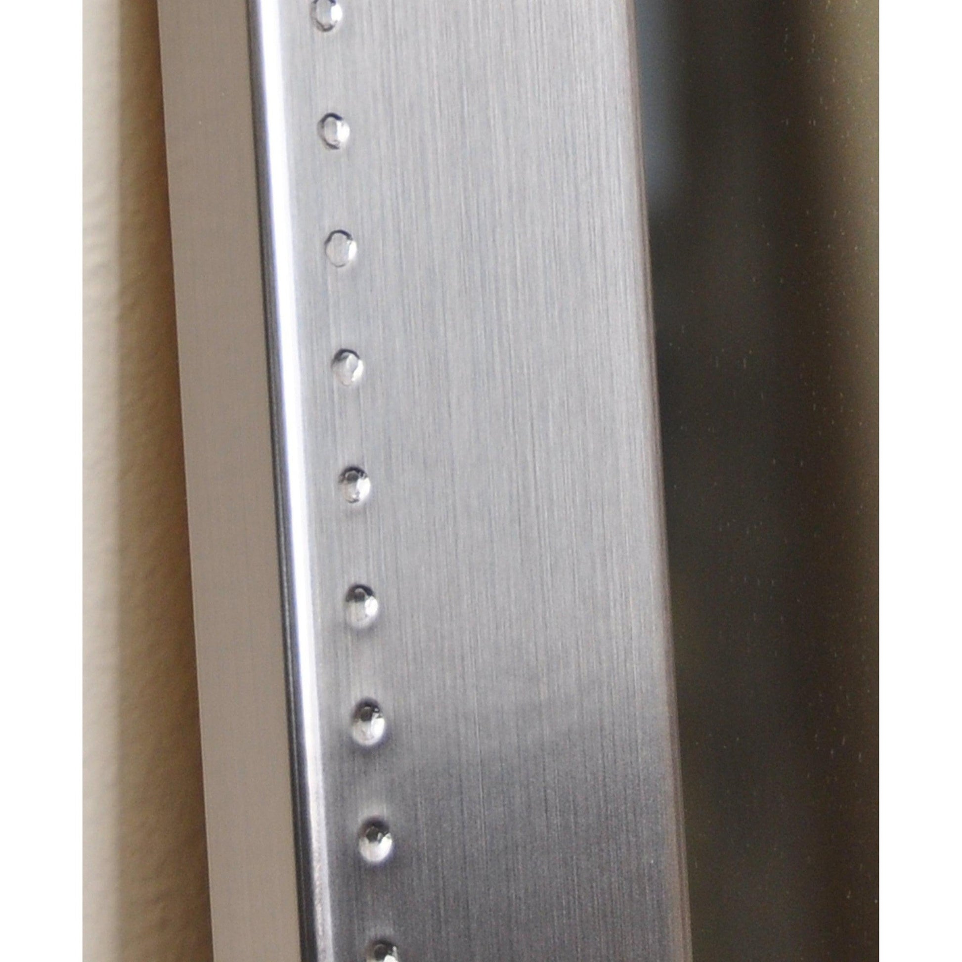 Brandtworks Embossed 30" Embossed Silver Wall Mirror