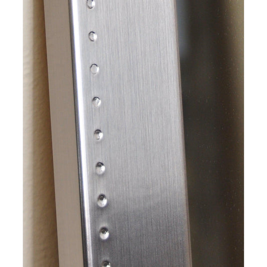 Brandtworks Embossed 30" x 39" Embossed Silver Wall Mirror