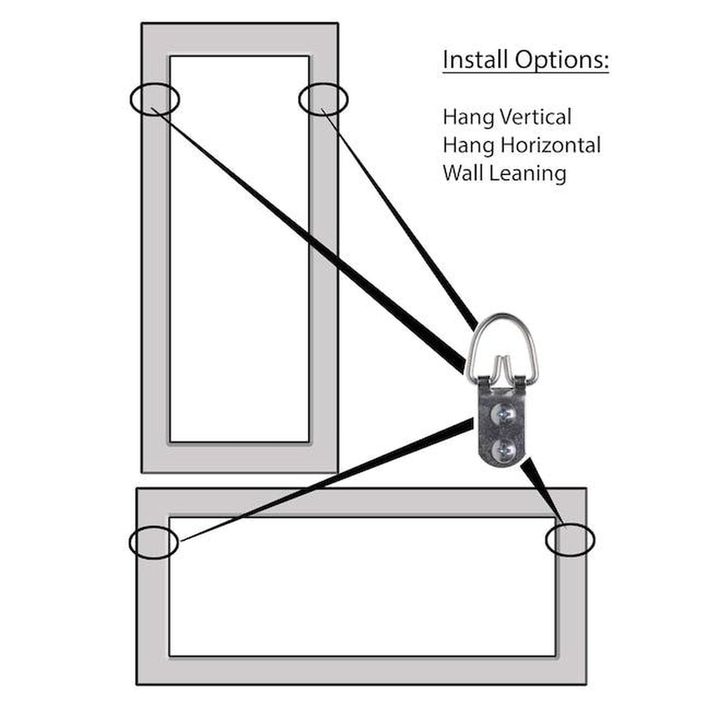 Brandtworks Modern 22" x 71" Silver Over the Door Mirror