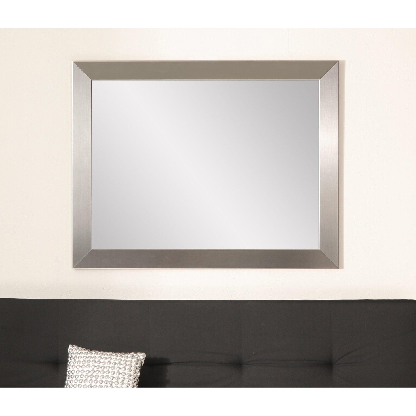 Brandtworks Modern 26" x 28" Silver Wall Mirror