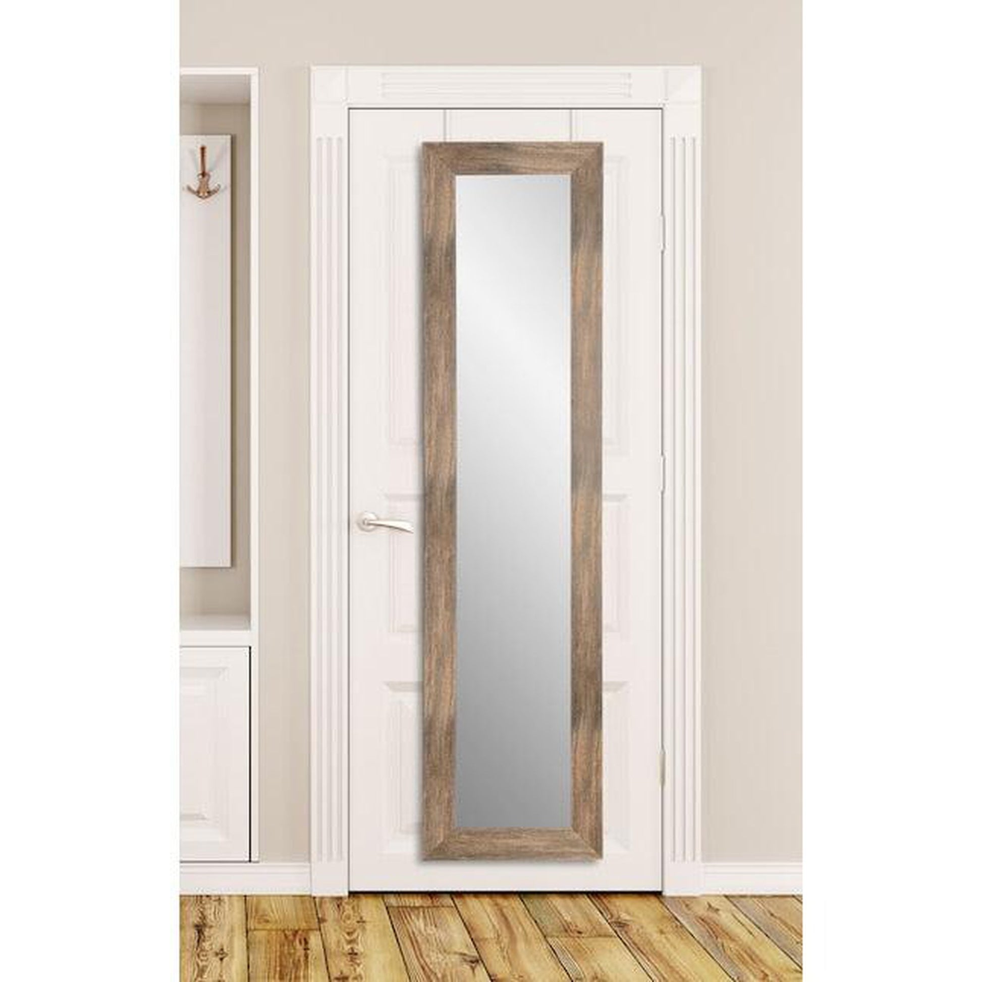 Brandtworks Urban Country 22" x 71" White Over the Door Mirror