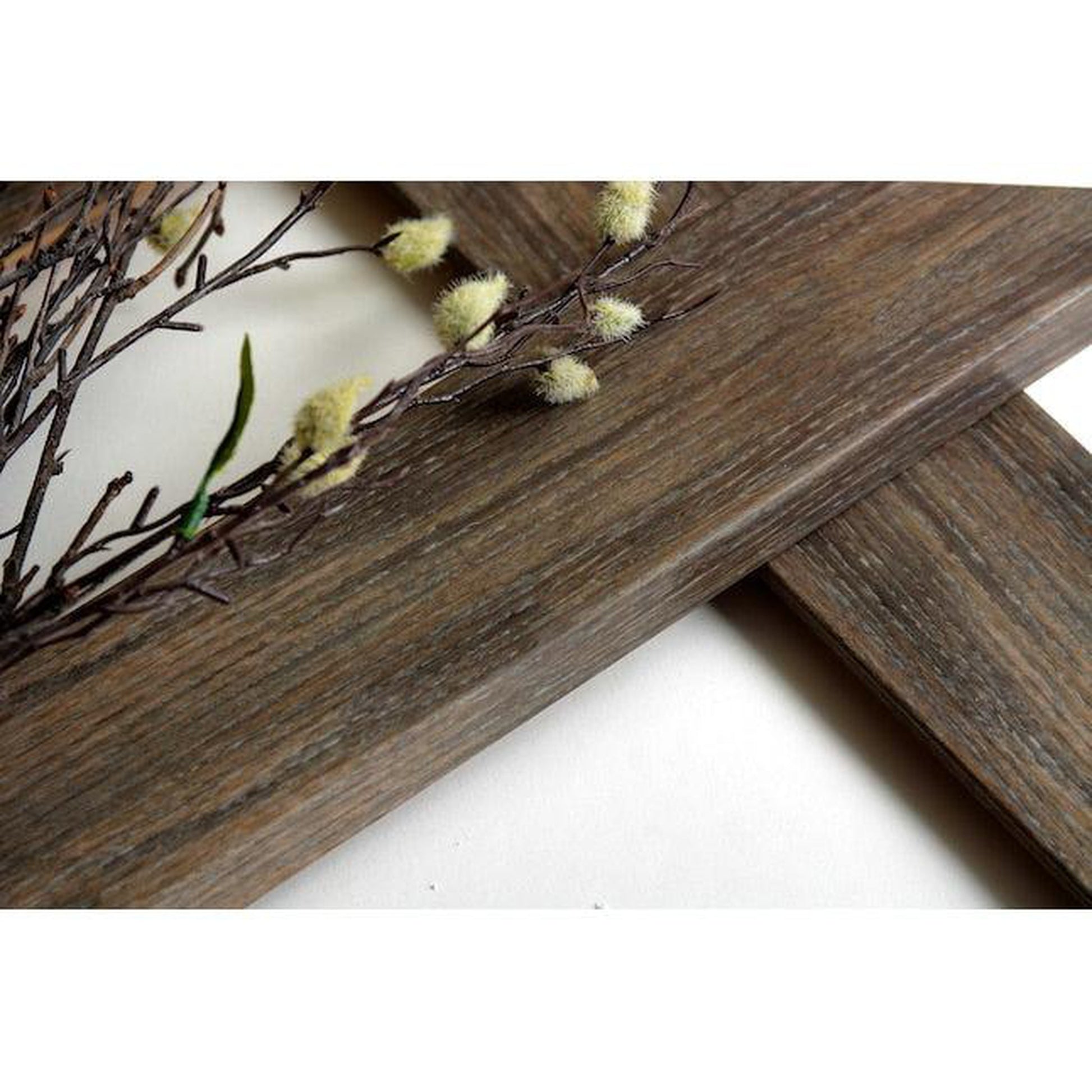 Brandtworks Urban Country 22" x 71" White Over the Door Mirror