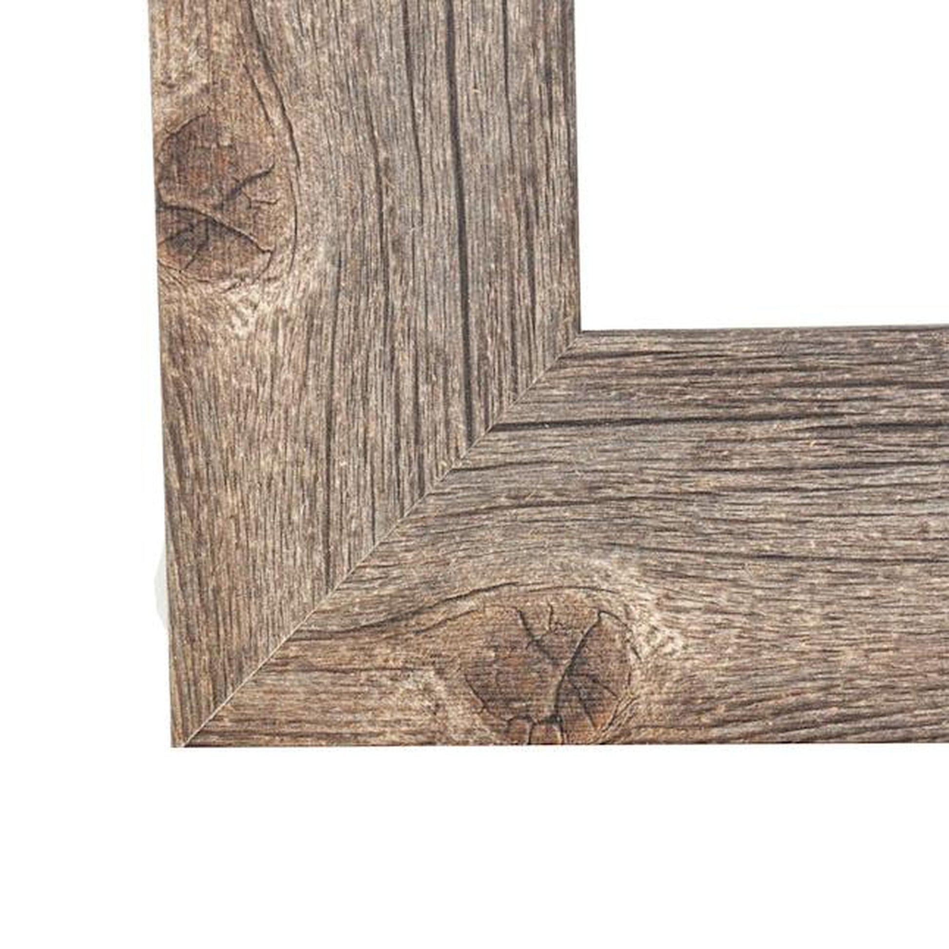 Brandtworks Weathered 22" x 71" Gray Barnwood Freestanding Mirror