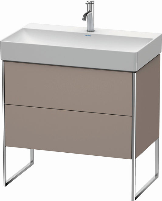 Duravit XSquare 31" Basalt Two Drawer Floorstanding Vanity Unit (XS444304343)