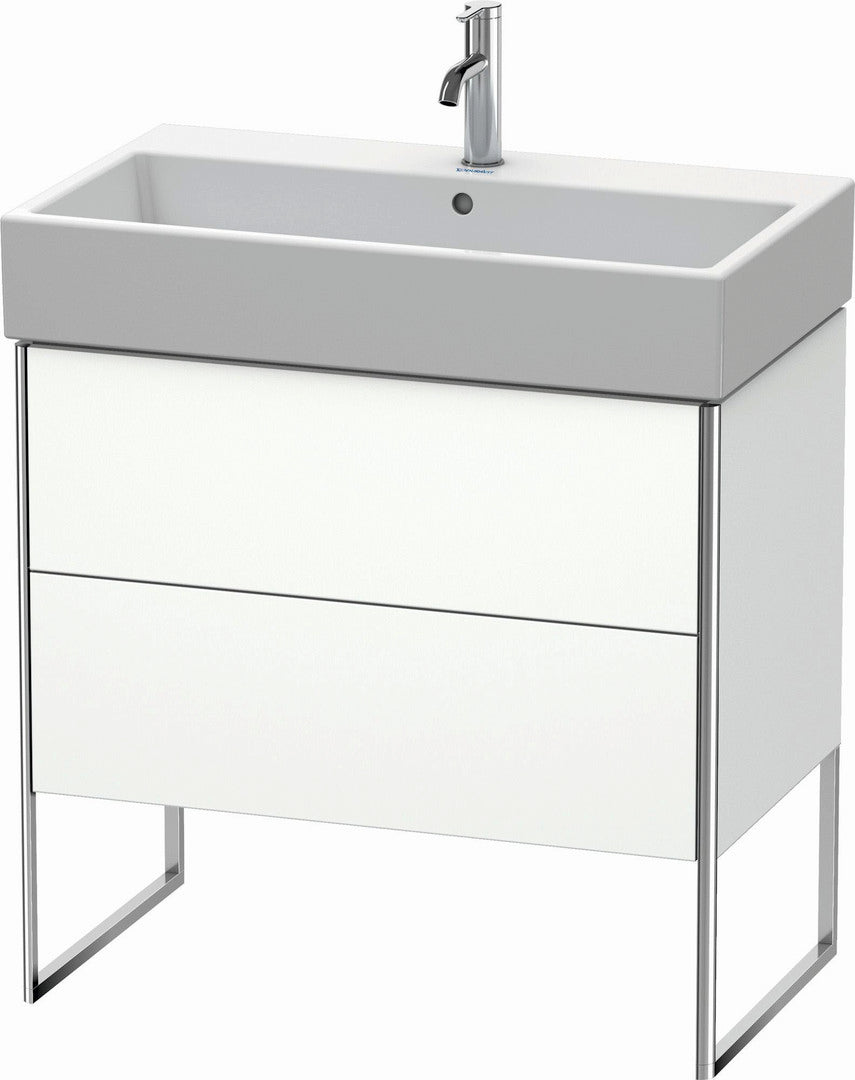Duravit XSquare 31" White Satin Matt Two Drawer Floorstanding Vanity Unit (XS447501818)
