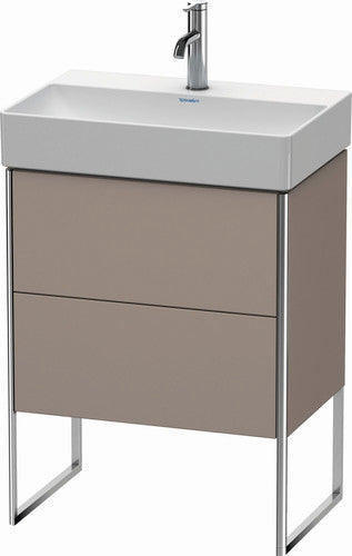 Duravit XSquare 23" Basalt Two Drawer Floorstanding Vanity Unit (XS445304343)