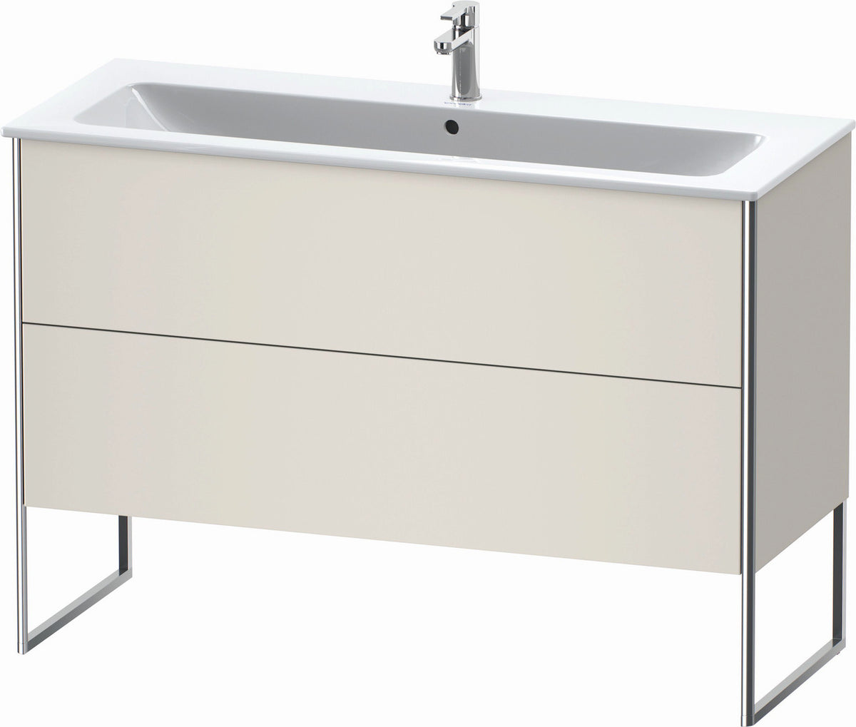 Duravit XSquare 48" Nordic White Two Drawer Floorstanding Vanity Unit (XS444803939)