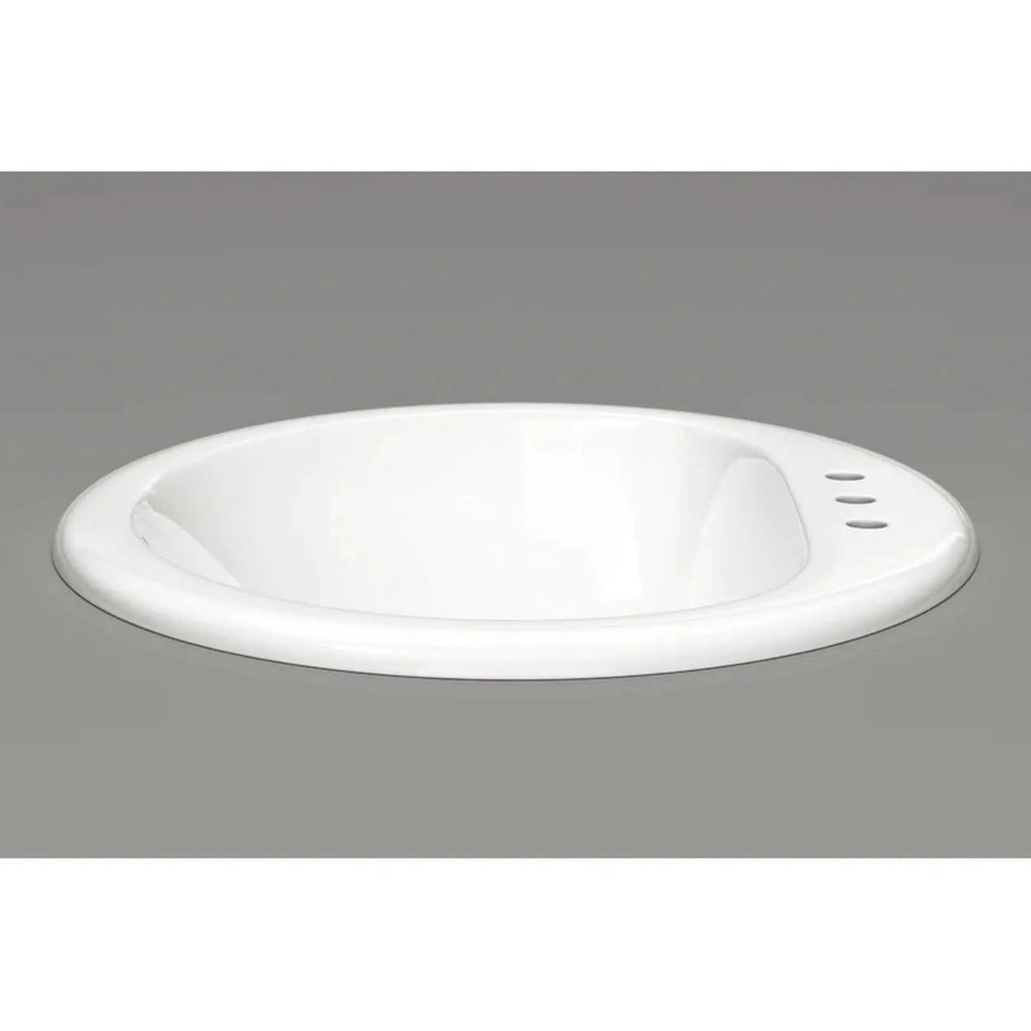 Cantrio Koncepts 17" Oval White Vitreous China Undermount Bathroom Lavatory Sink With Overflow Drain