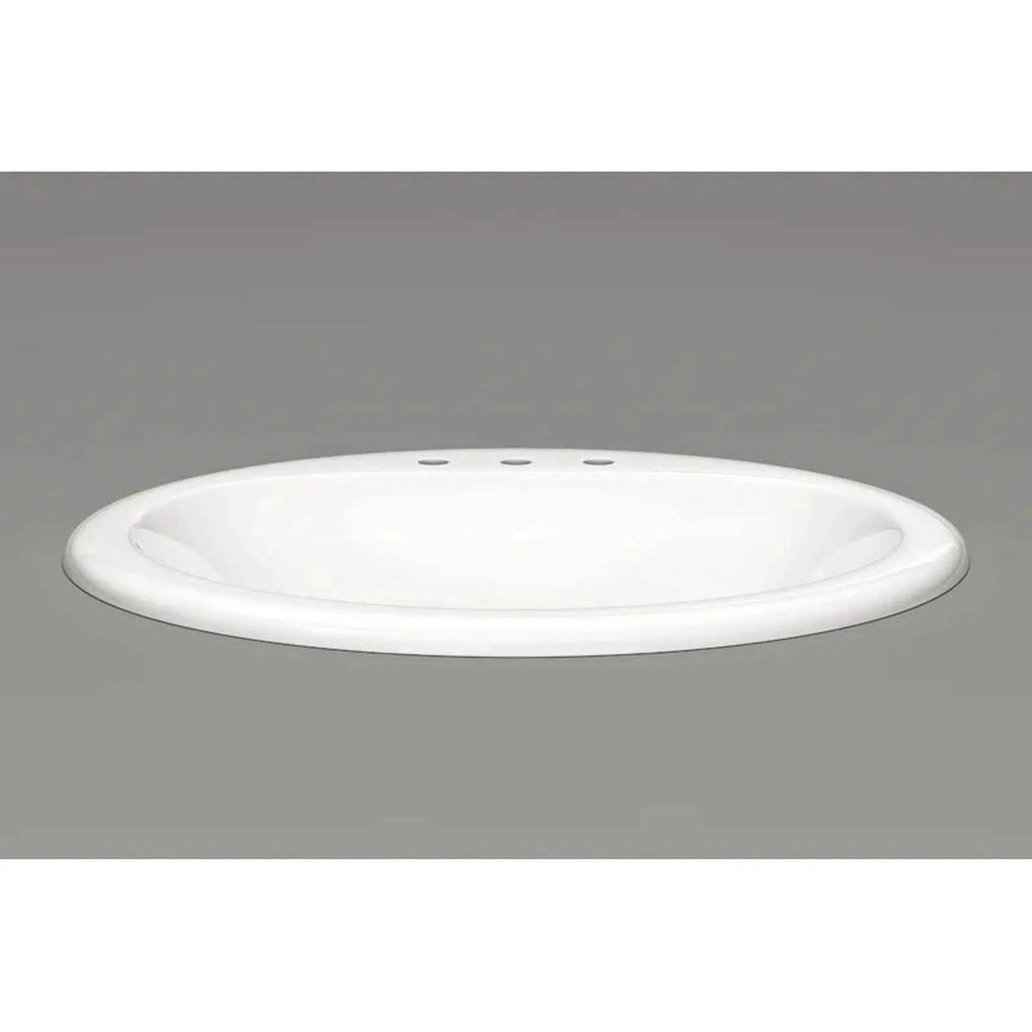 Cantrio Koncepts 17" Oval White Vitreous China Undermount Bathroom Lavatory Sink With Overflow Drain