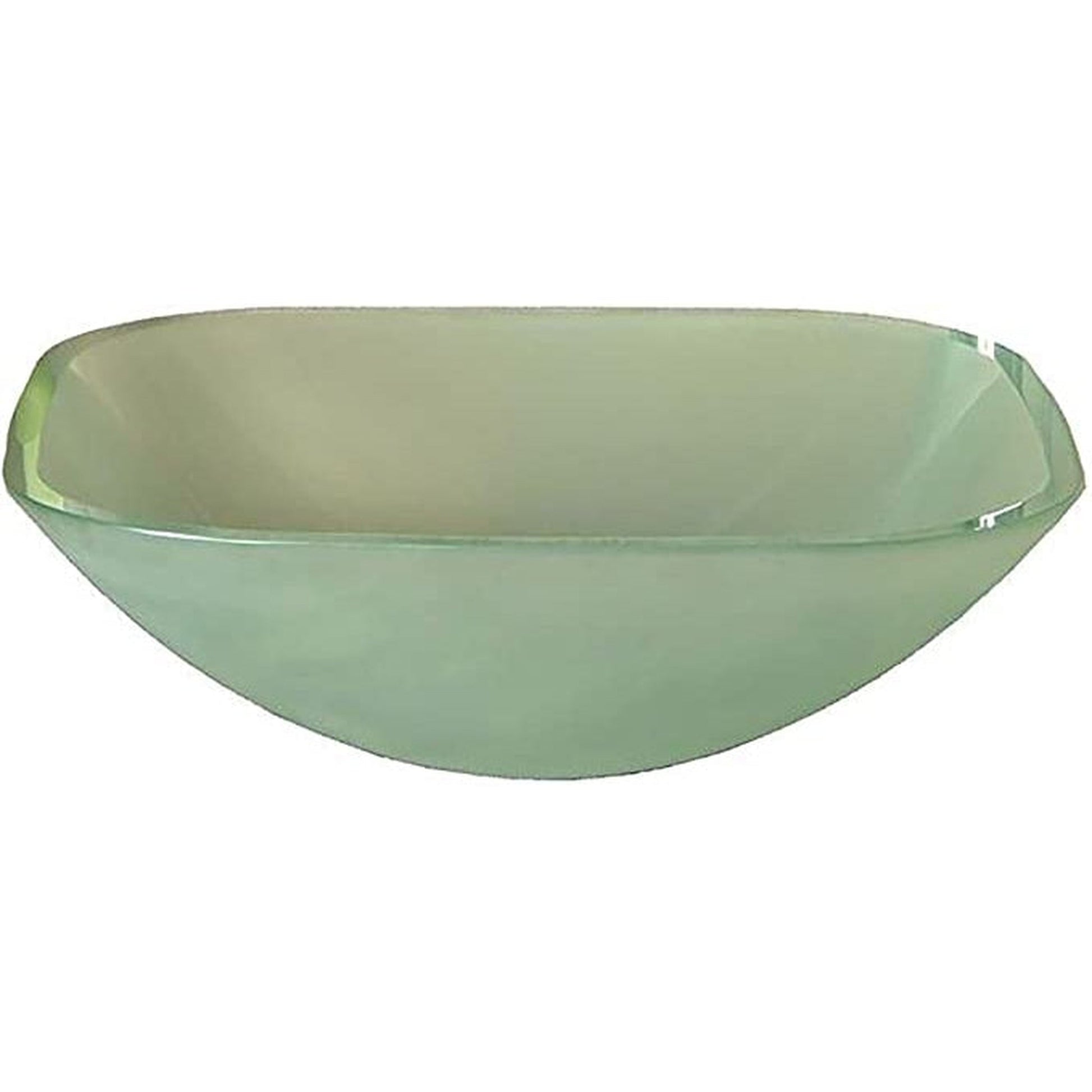 Cantrio Koncepts 17" x 17" Frosted Glass Square Vessel Sink