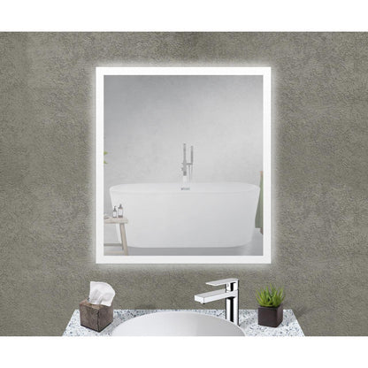 Castello USA Angelina 24" x 30" LED Bathroom Mirror With Sensor Button