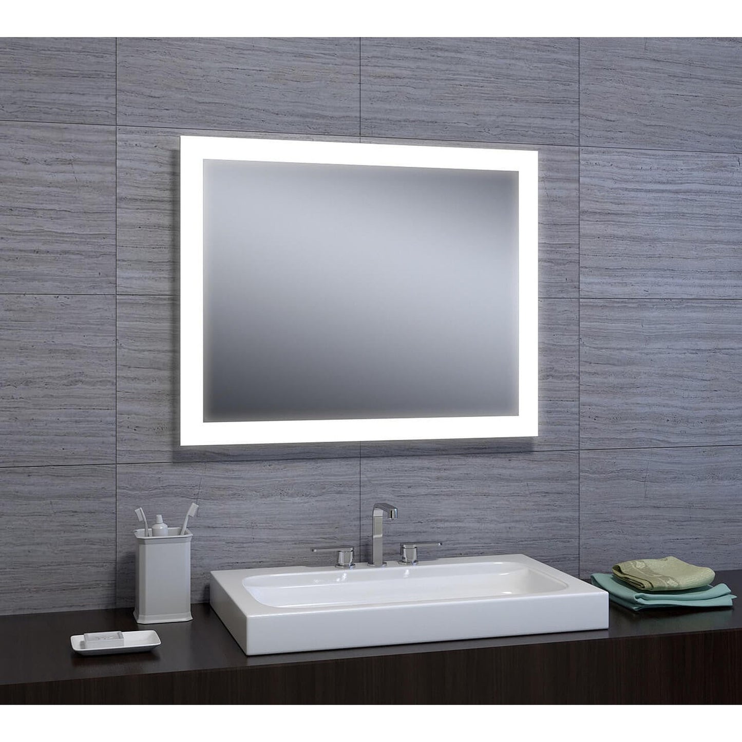Castello USA Angelina 24" x 30" LED Bathroom Mirror With Sensor Button