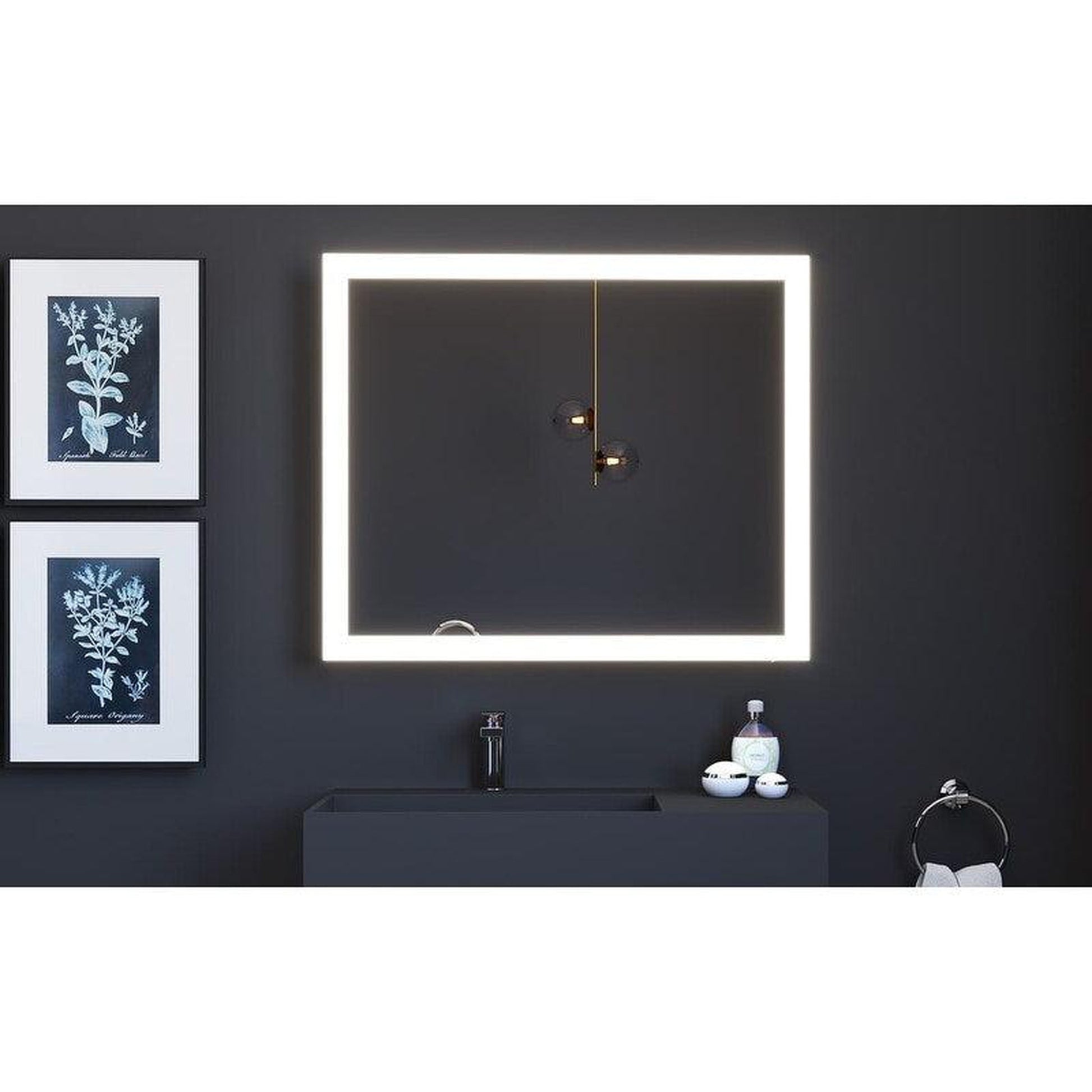 Castello USA Angelina 36" x 30" Dimmable LED Smart Mirror