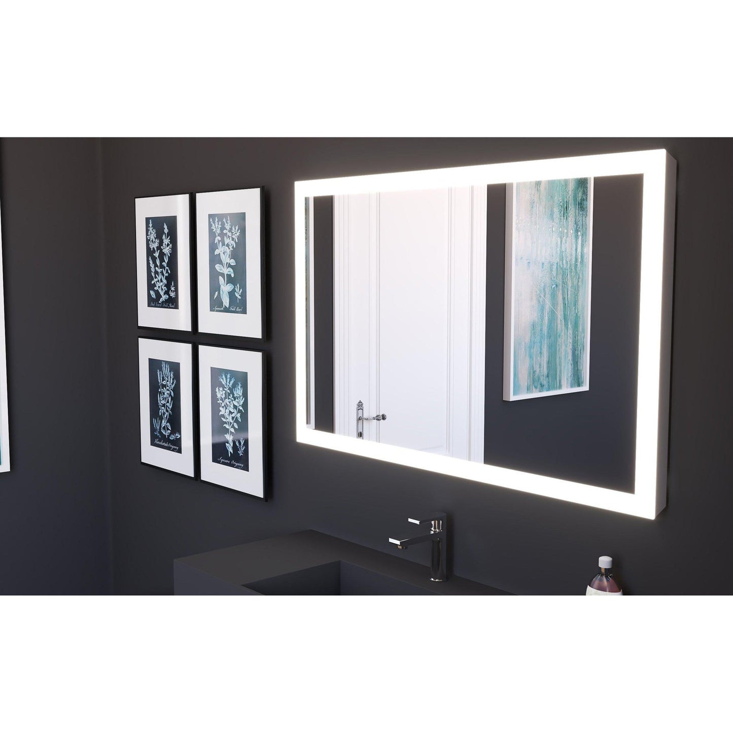 Castello USA Angelina 48" x 30" Dimmable LED Smart Mirror