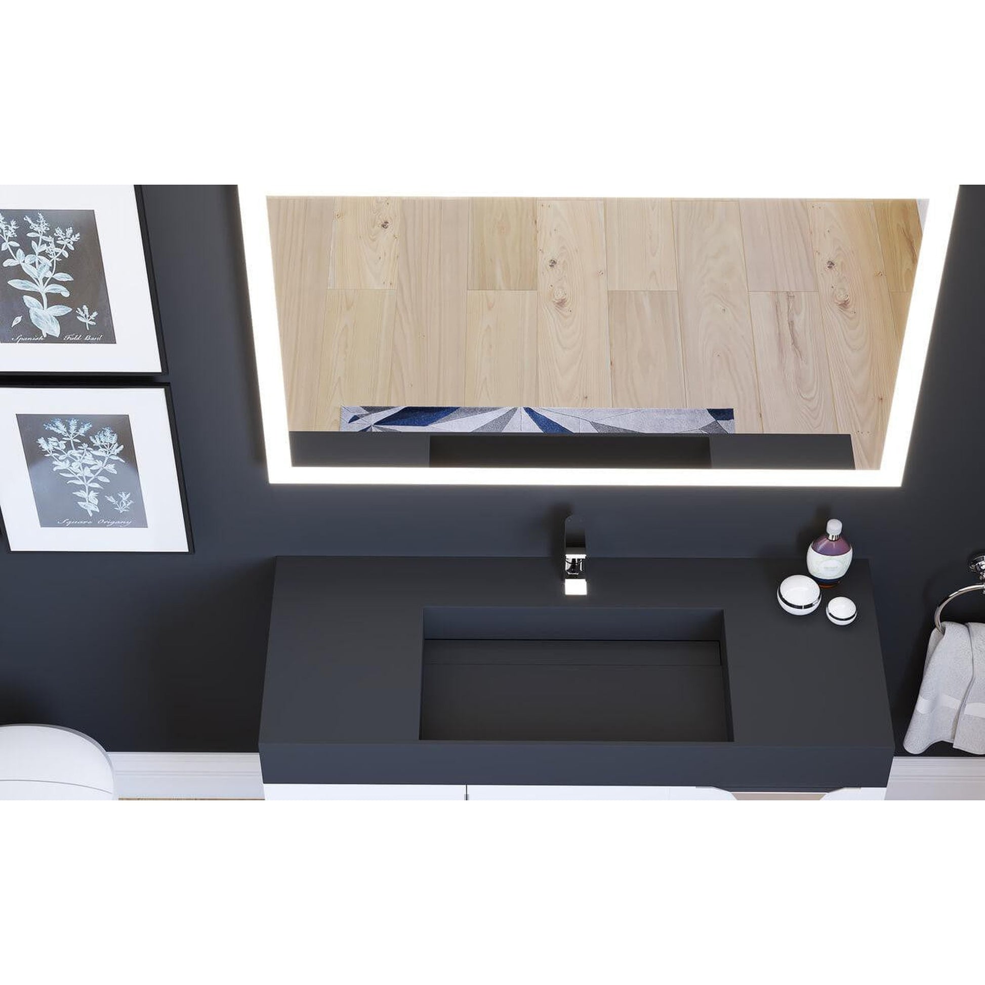 Castello USA Angelina 48" x 30" LED Bathroom Mirror With On/Off Sensor