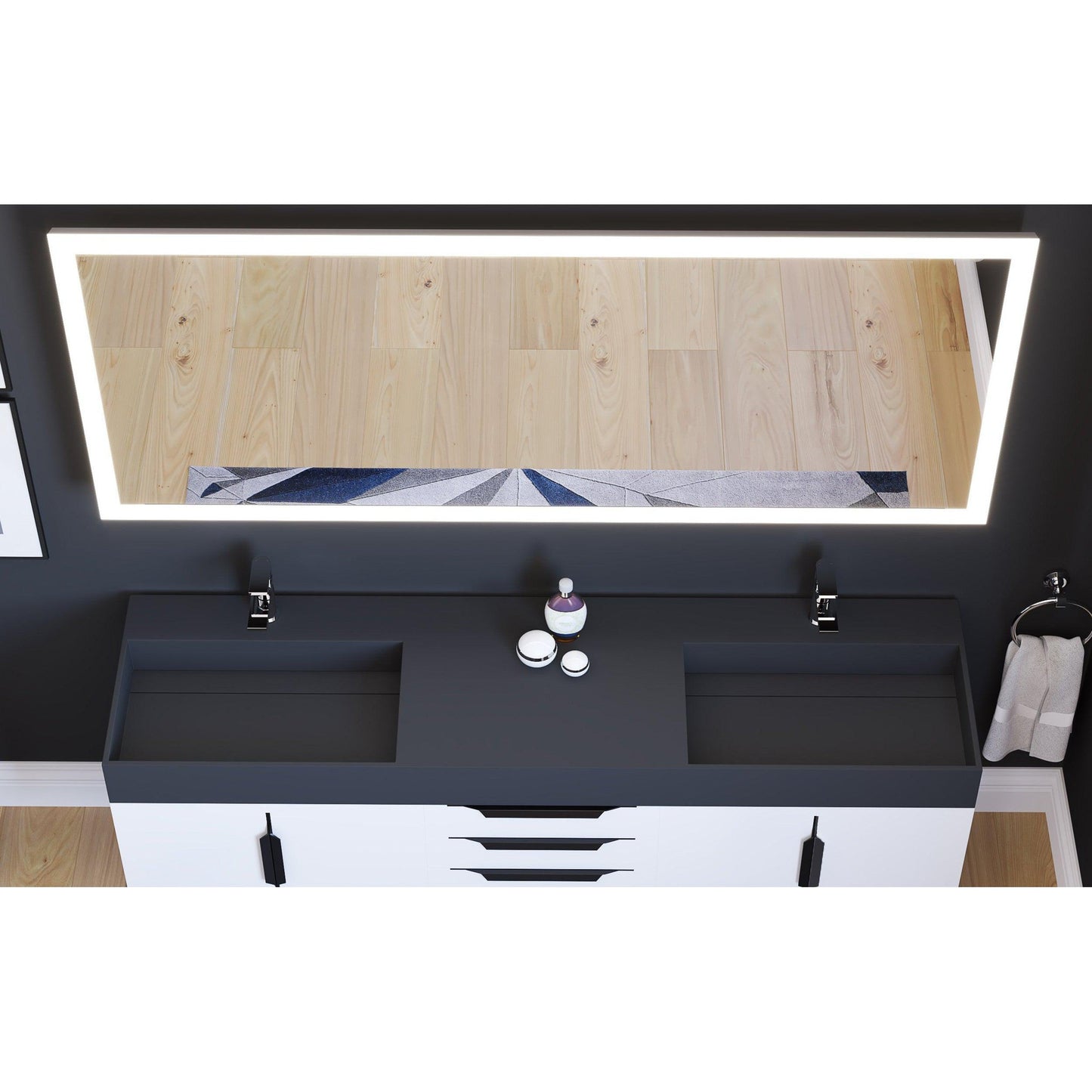 Castello USA Angelina 72" x 30" Dimmable LED Smart Mirror