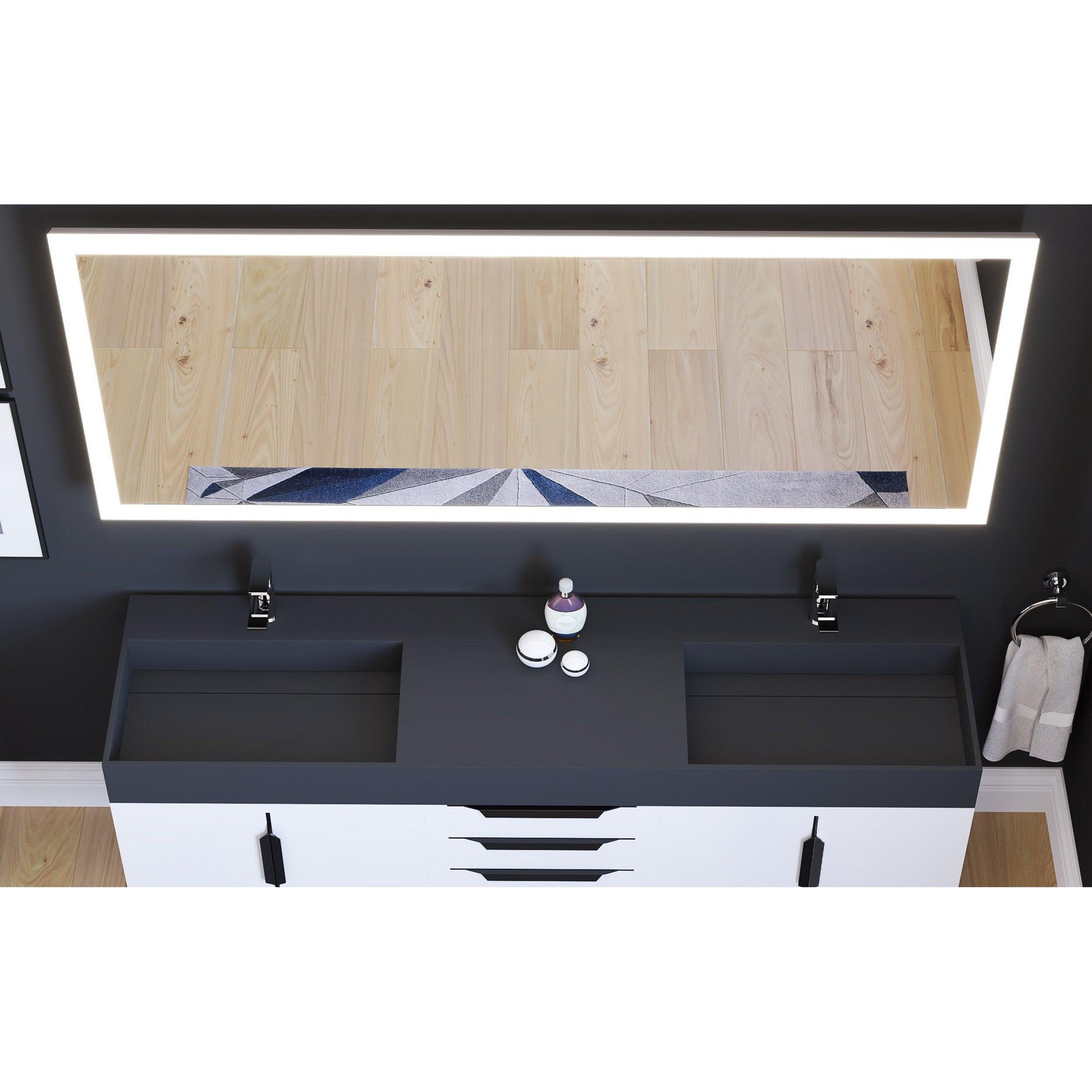 Castello USA Angelina 72" x 30" Dimmable LED Smart Mirror