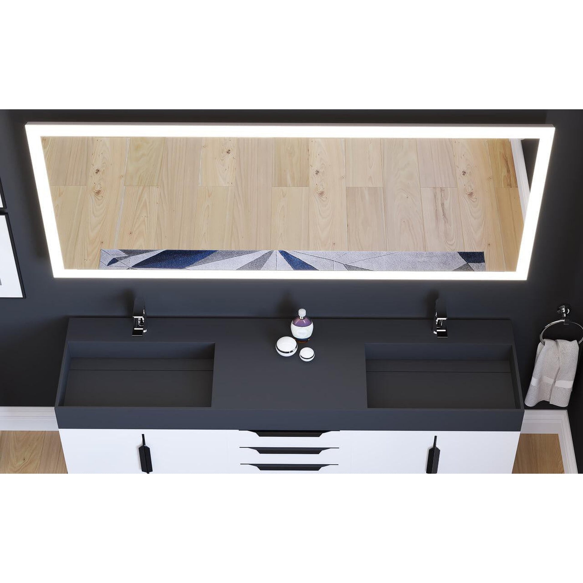 Castello USA Angelina 72" x 30" LED Bathroom Mirror With On/Off Sensor