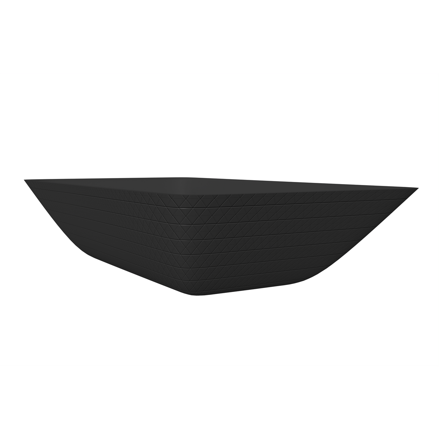 Castello USA Bonnie 22" Black Glass Crystal Vessel Sink