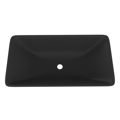 Castello USA Bonnie 22" Black Glass Crystal Vessel Sink