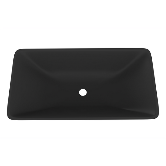 Castello USA Bonnie 22" Black Glass Crystal Vessel Sink