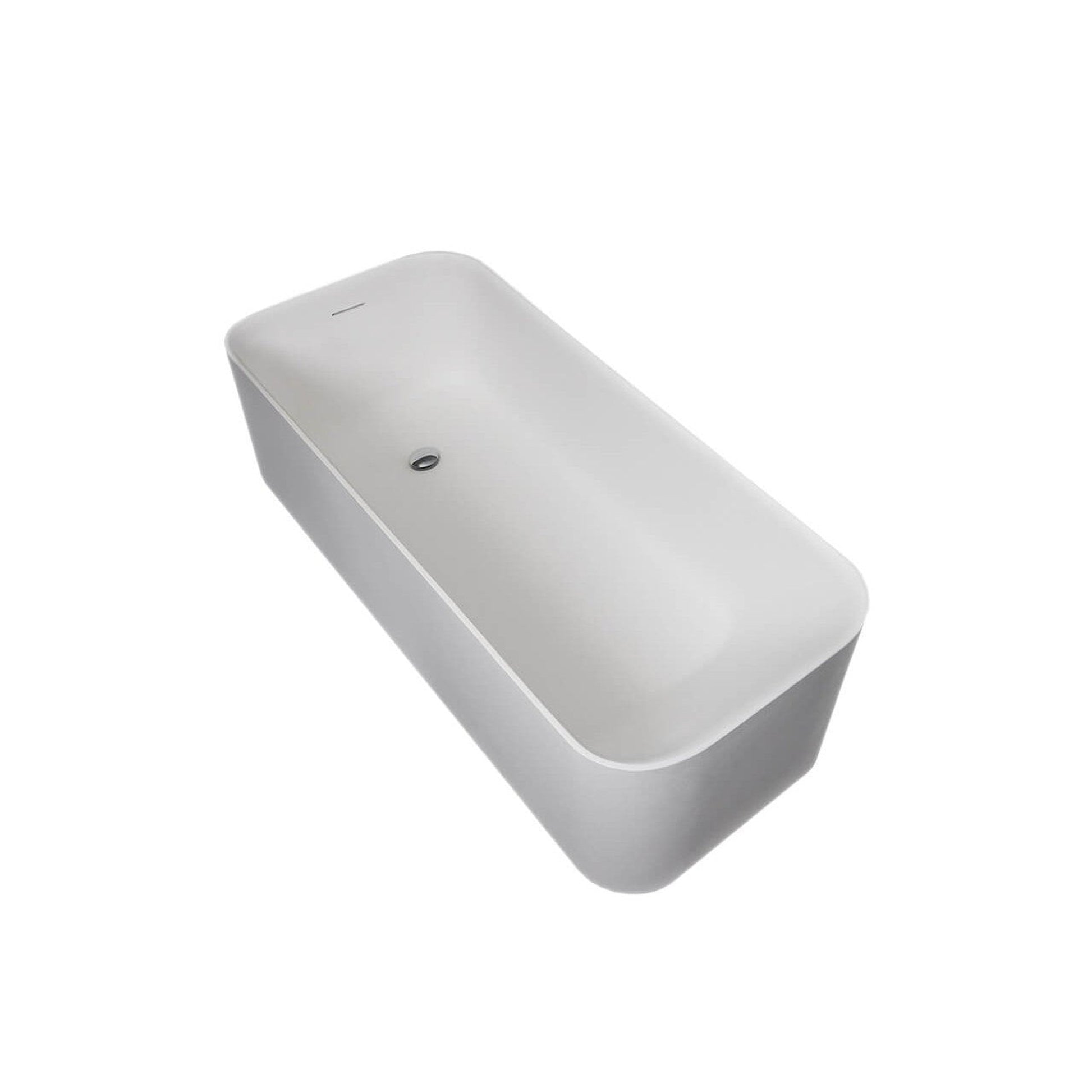 Castello USA Cheyenne 63" White Freestanding Bathtub