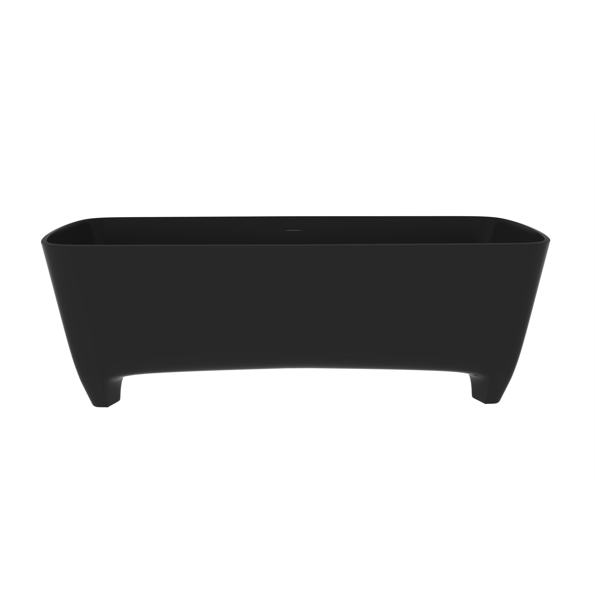 Castello USA Coronado 71" Black Freestanding Bathtub