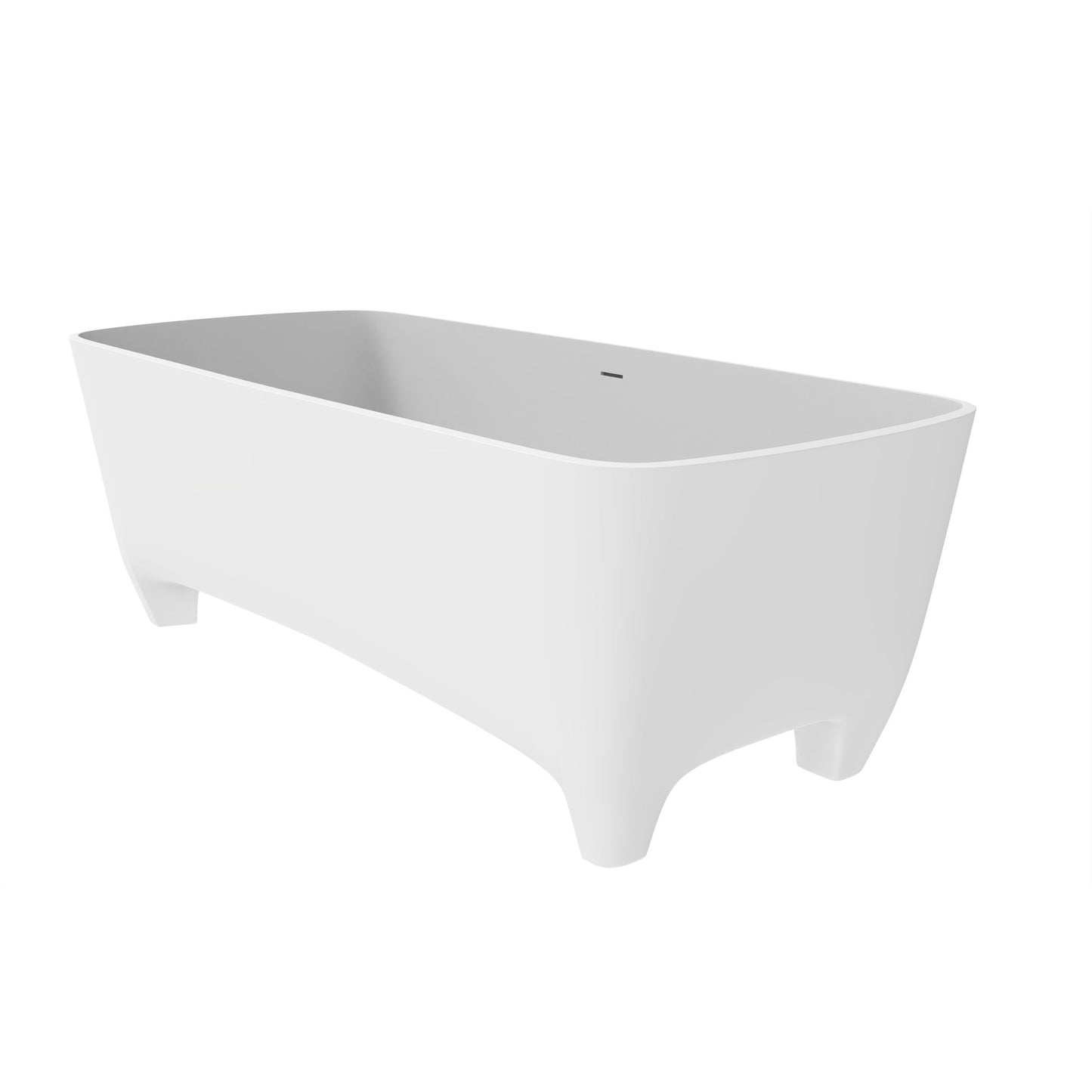 Castello USA Coronado 71" White Freestanding Bathtub