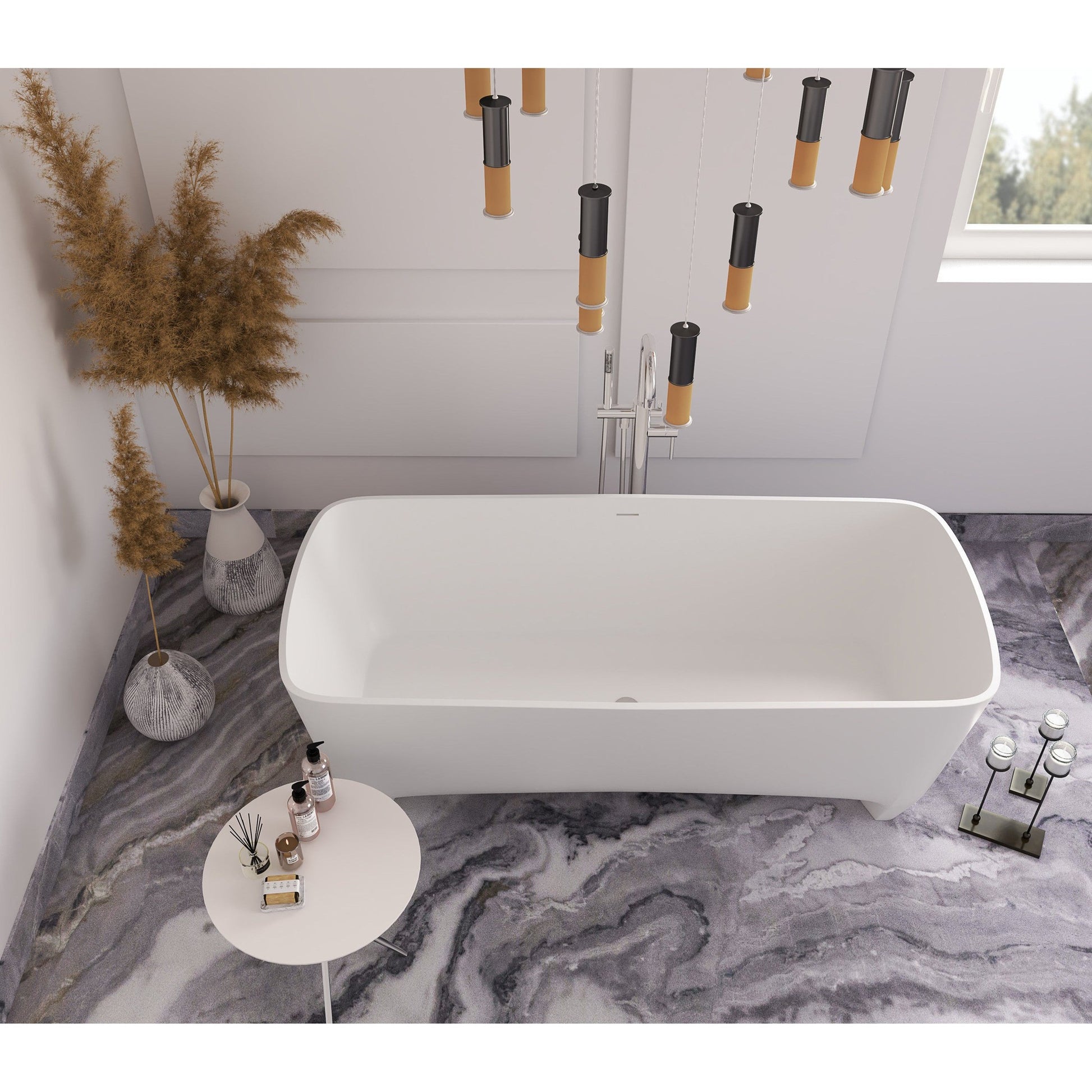 Castello USA Coronado 71" White Freestanding Bathtub