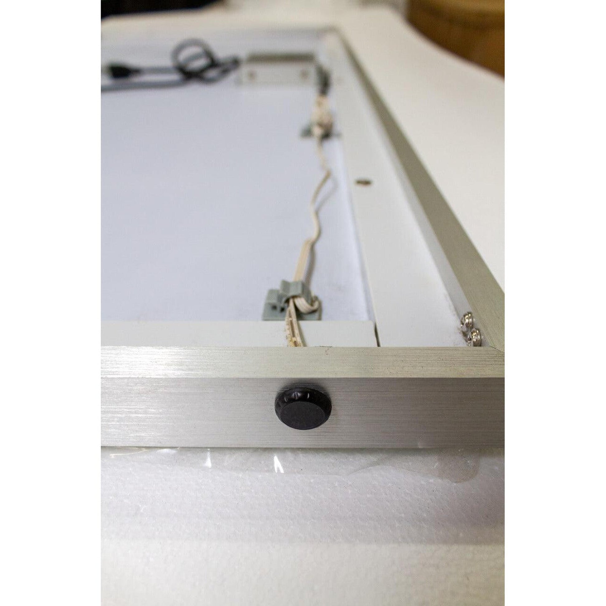 Castello USA Dahlia 30" x 36" Brushed Nickel LED Mirror With Motion