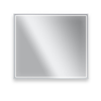 Castello USA Dahlia 30" x 36" Brushed Nickel LED Mirror With Motion