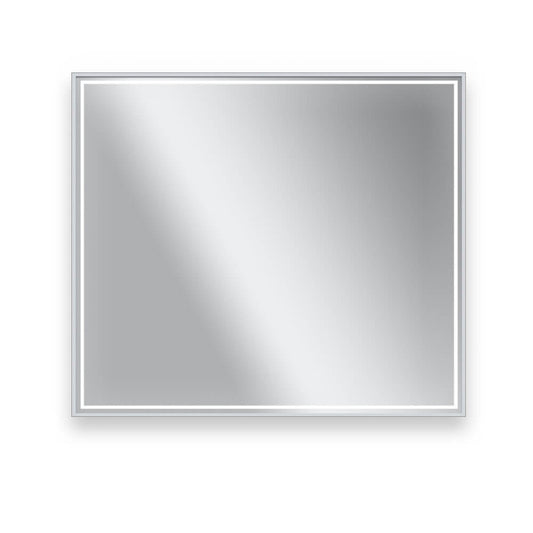 Castello USA Dahlia 30" x 36" Brushed Nickel LED Mirror With Motion