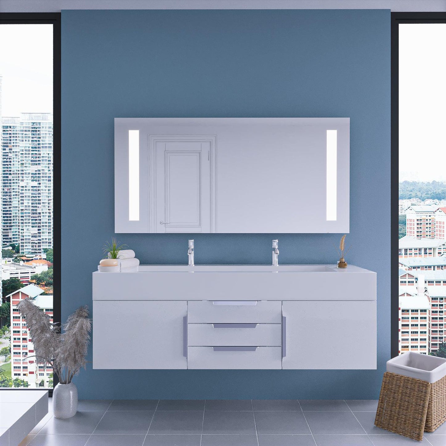 Castello USA Giana 60" x 30" Modern LED Mirror
