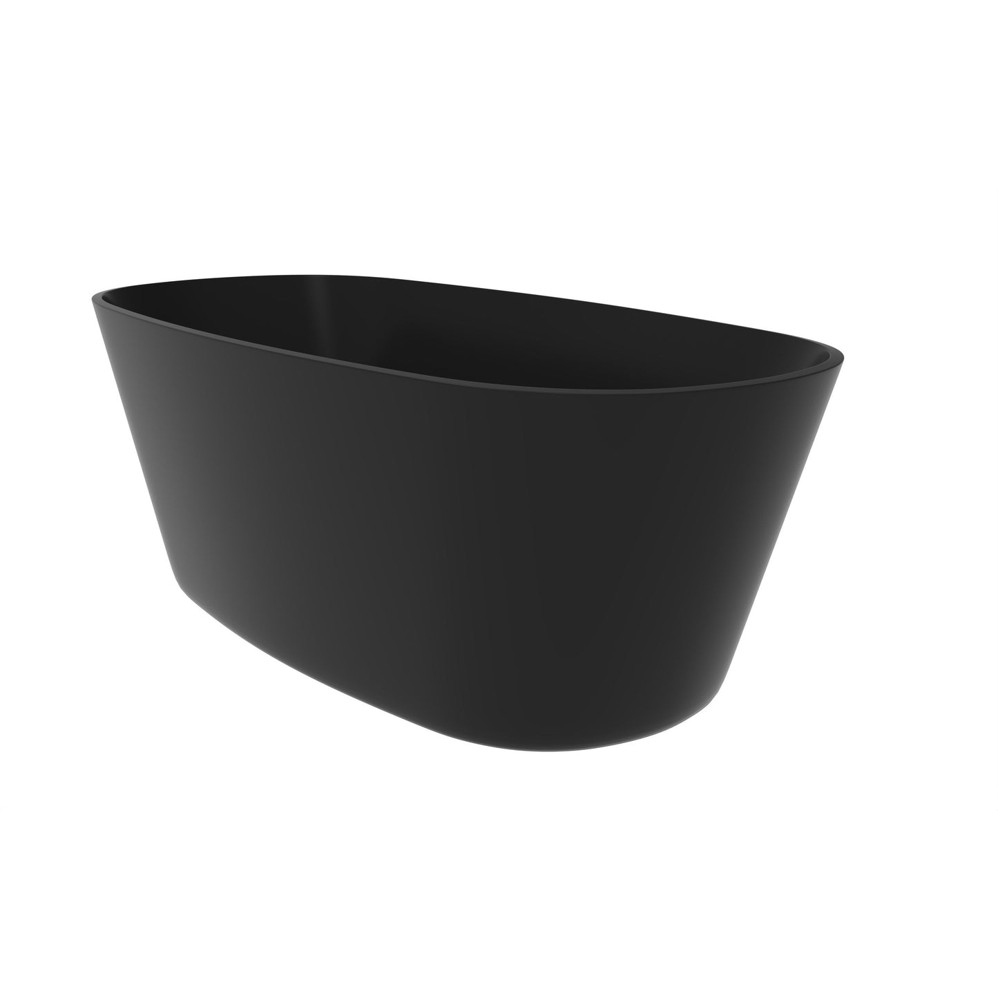 Castello USA Hermosa 71" Black Freestanding Bathtub