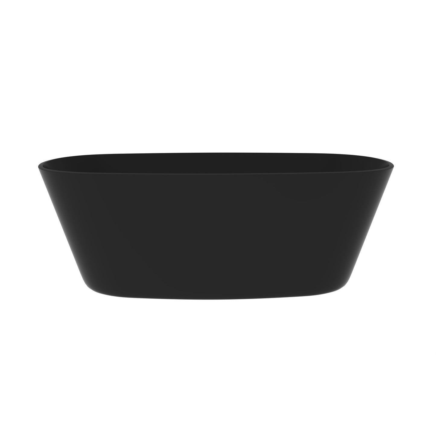 Castello USA Hermosa 71" Black Freestanding Bathtub