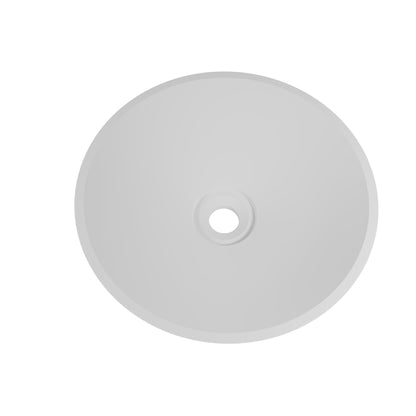 Castello USA Mahdi 19" White Round Vessel Sink