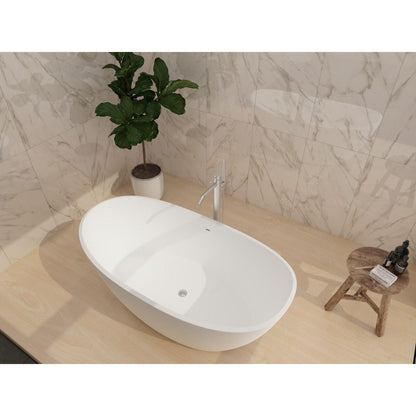 Castello USA Manhattan 59" White Freestanding Bathtub