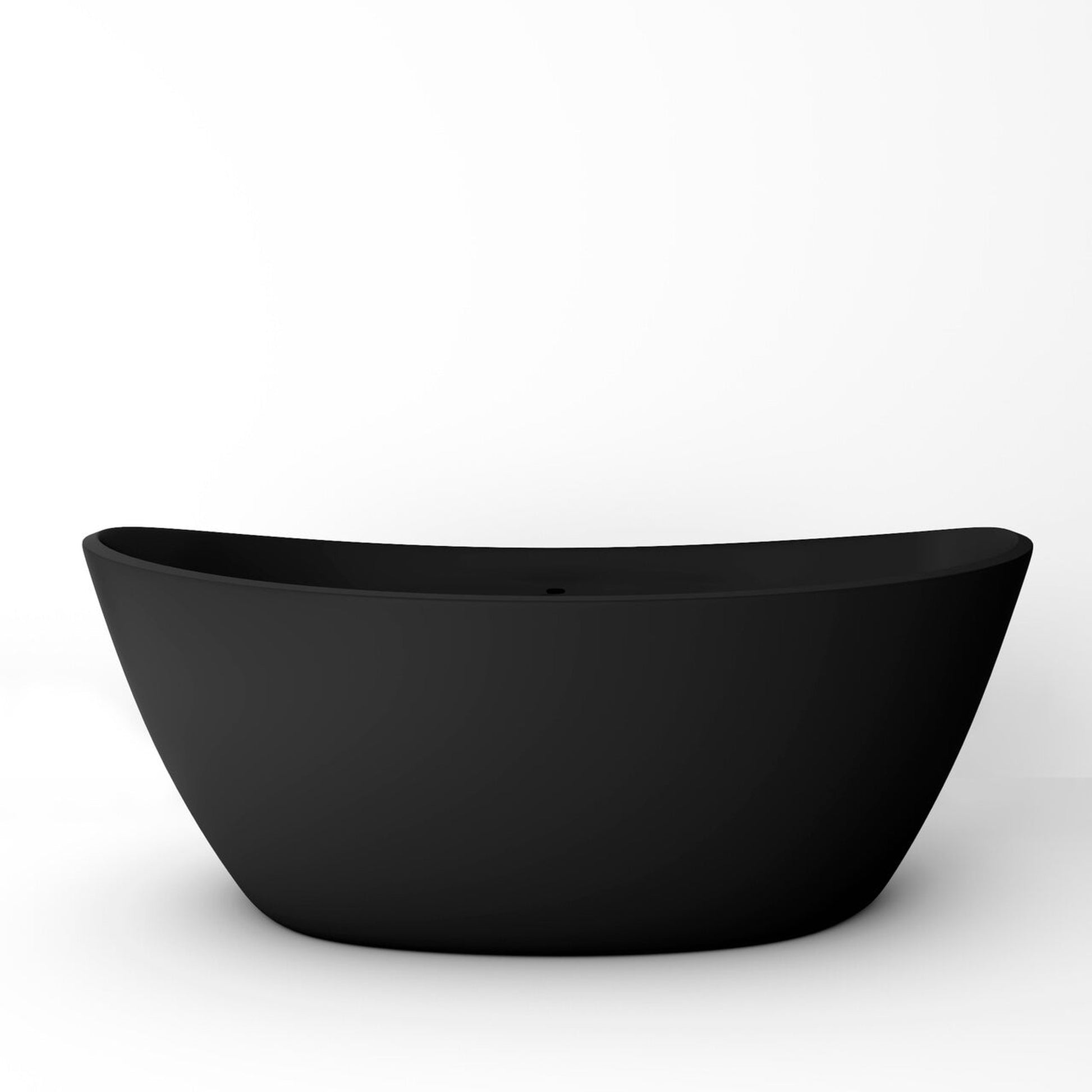 Castello USA Manhattan 64" Black Freestanding Bathtub