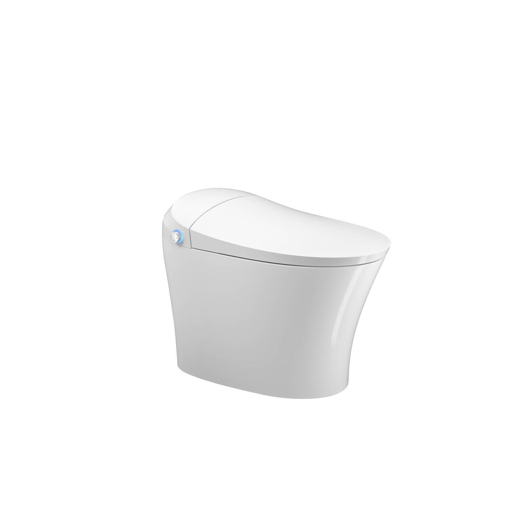 Castello USA New York White Simple Smart Toilet With Built-In Bidet