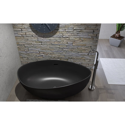 Castello USA Newport 71" Black Freestanding Bathtub