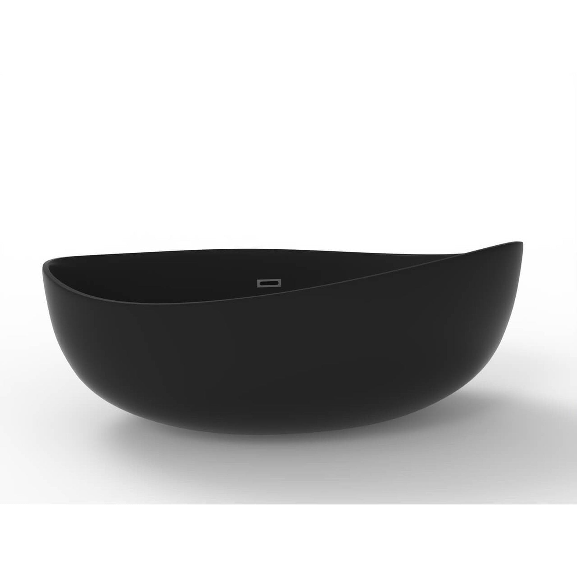 Castello USA Newport 71" Black Freestanding Bathtub